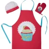 Tablier toque et manique enfant Cupcake