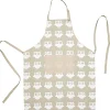 Tablier torchon et gant de cuisine design hibou