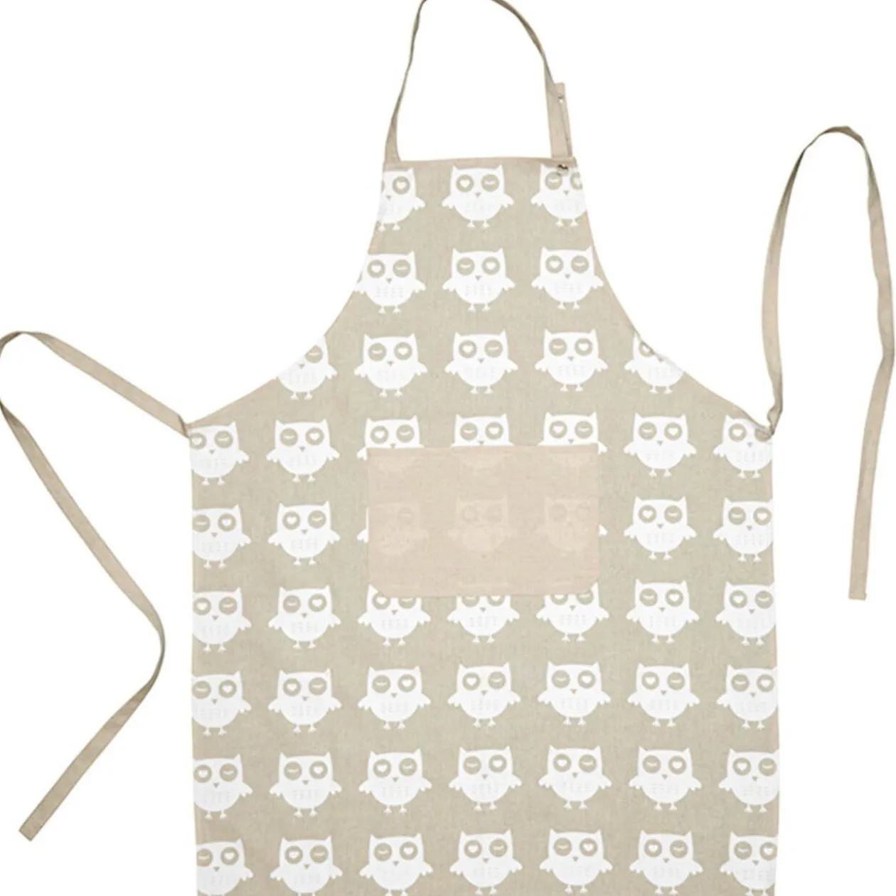 Tablier torchon et gant de cuisine design hibou