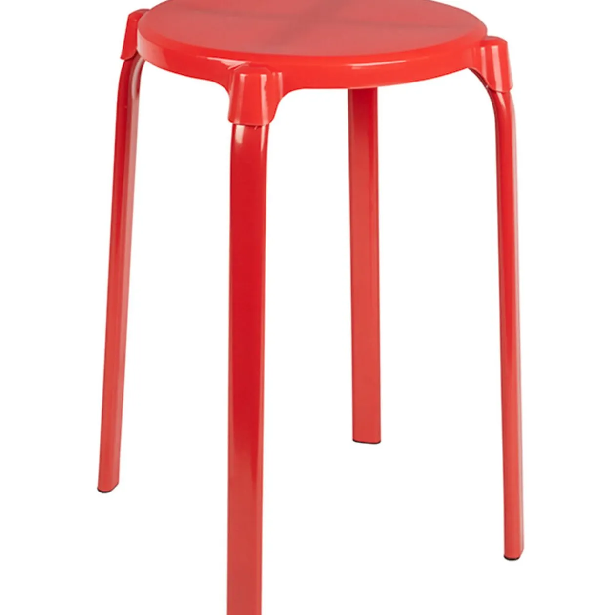 Tabouret rouge rond