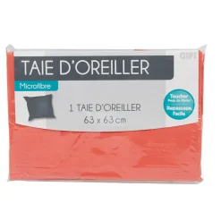 Taie d oreiller corail