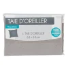 Taie d oreiller gris