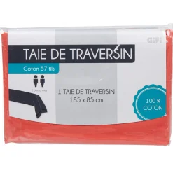 Taie de traversin corail