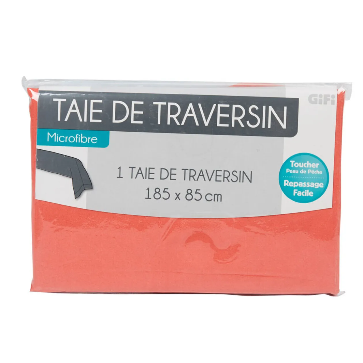 Taie de traversin corail