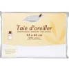 Taie oreiller blanc 63x63