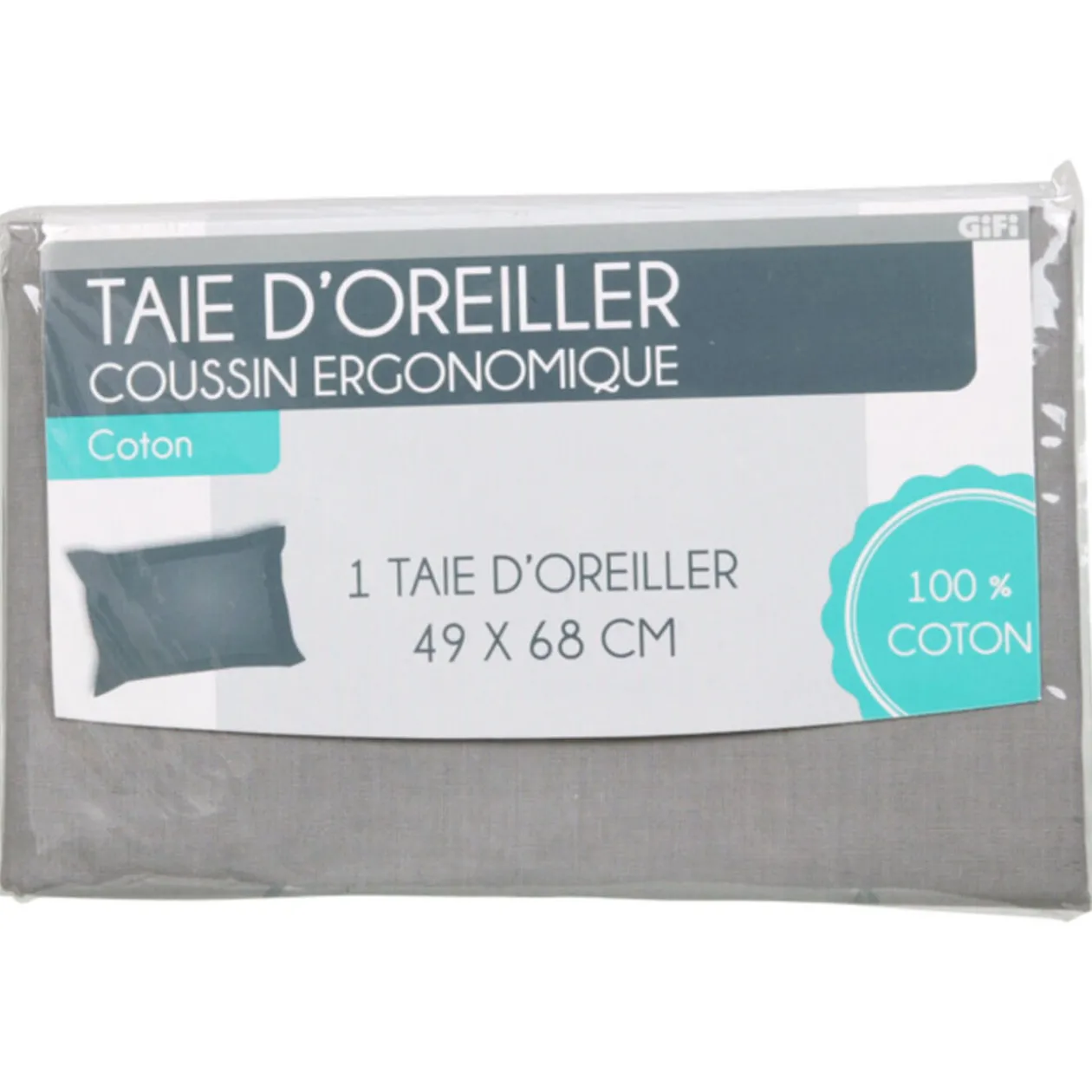 Taie oreiller pour coussin ergonomique