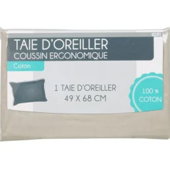 Taie oreiller pour coussin ergonomique