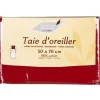 Taie oreiller rouge 50x70