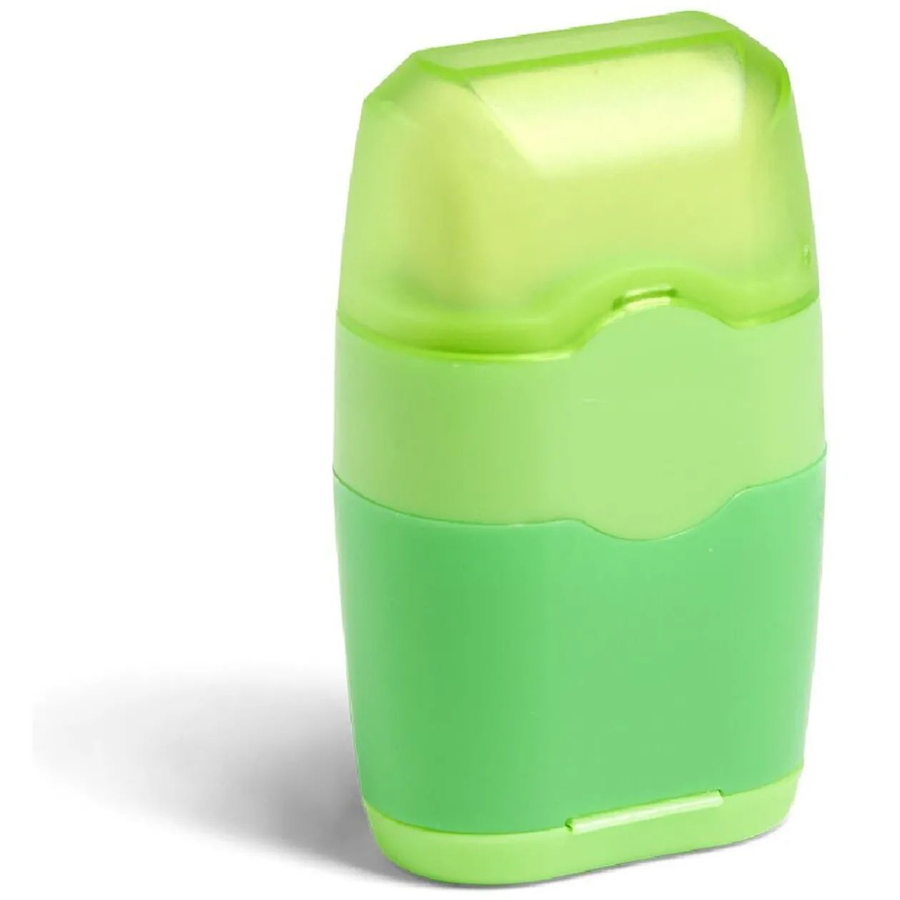 Taille crayon gomme 2en1 bleu ou vert