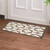 Tapis anti poussière motif fleur