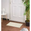 Tapis anti poussière motif losange beige