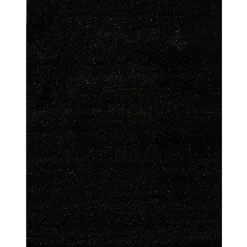 Tapis déco noir déco fil métallique brillant