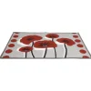 Tapis de cuisine design coquelicot