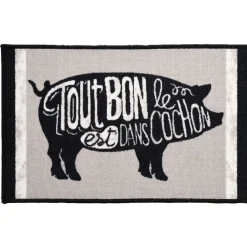 Tapis de cuisine design cochon format M
