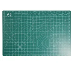 Tapis de découpe format A3 PVC vert 450x300mm