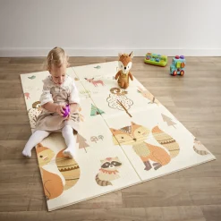 Tapis de jeu enfant thème animaux 177x197cm