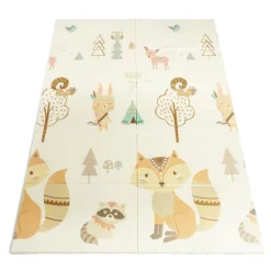 Tapis de jeu enfant thème animaux 177x197cm