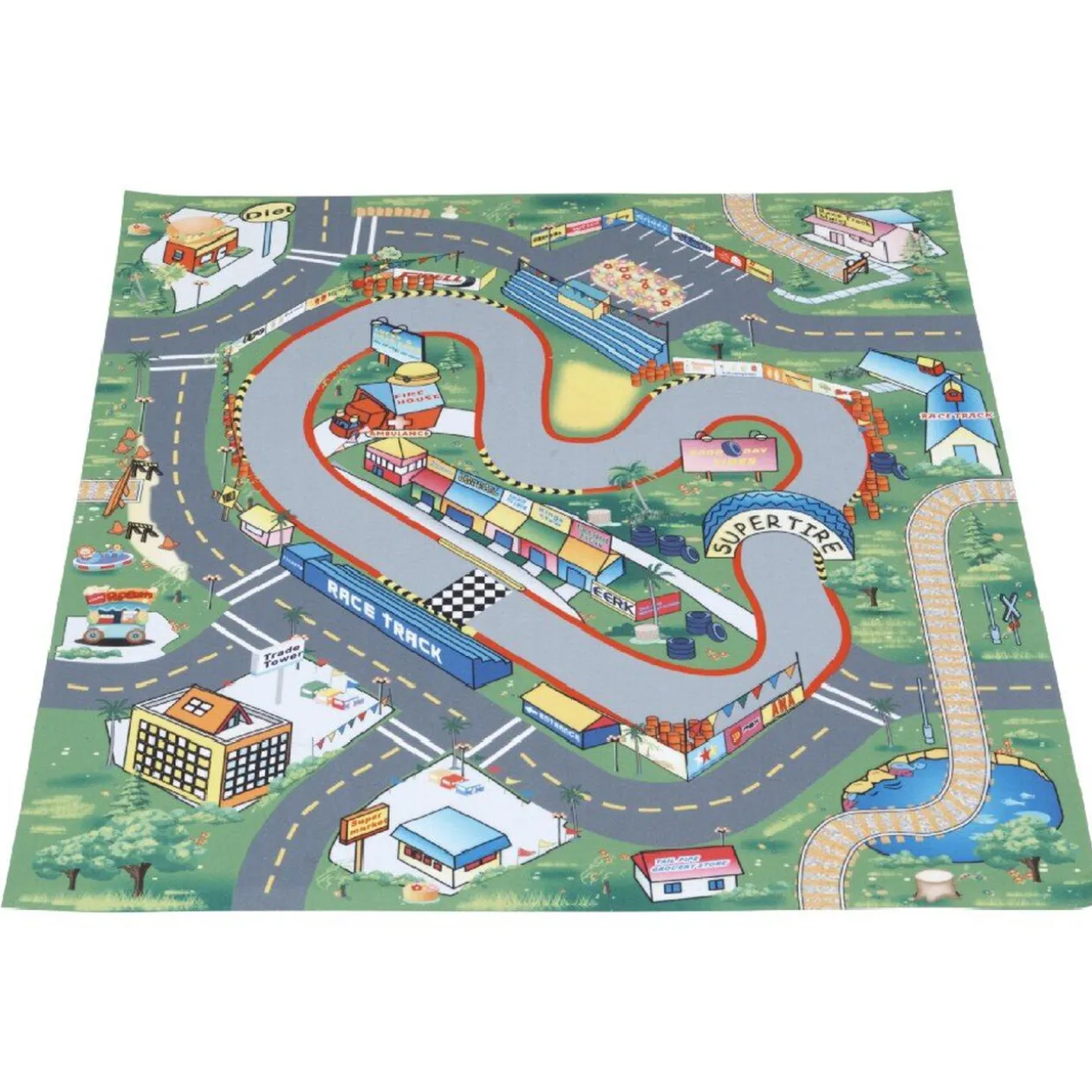 Tapis de jeu et 10 minis voitures