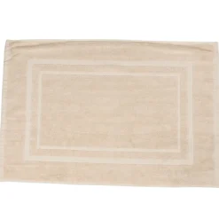 Tapis de salle de bain beige