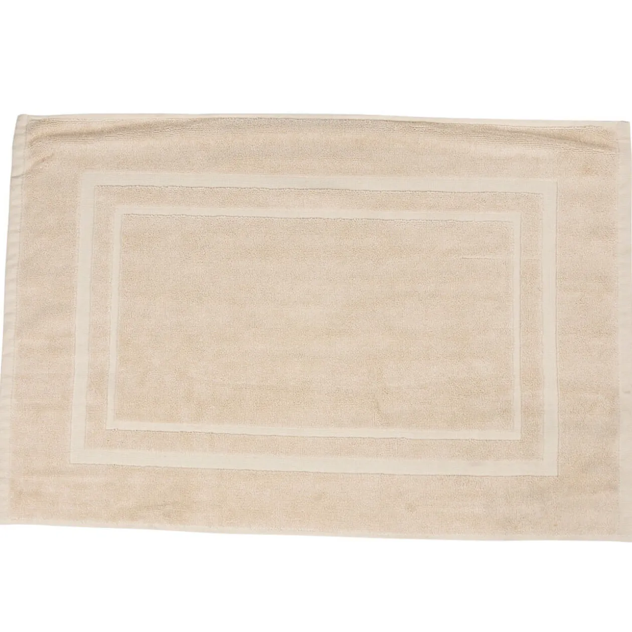 Tapis de salle de bain beige