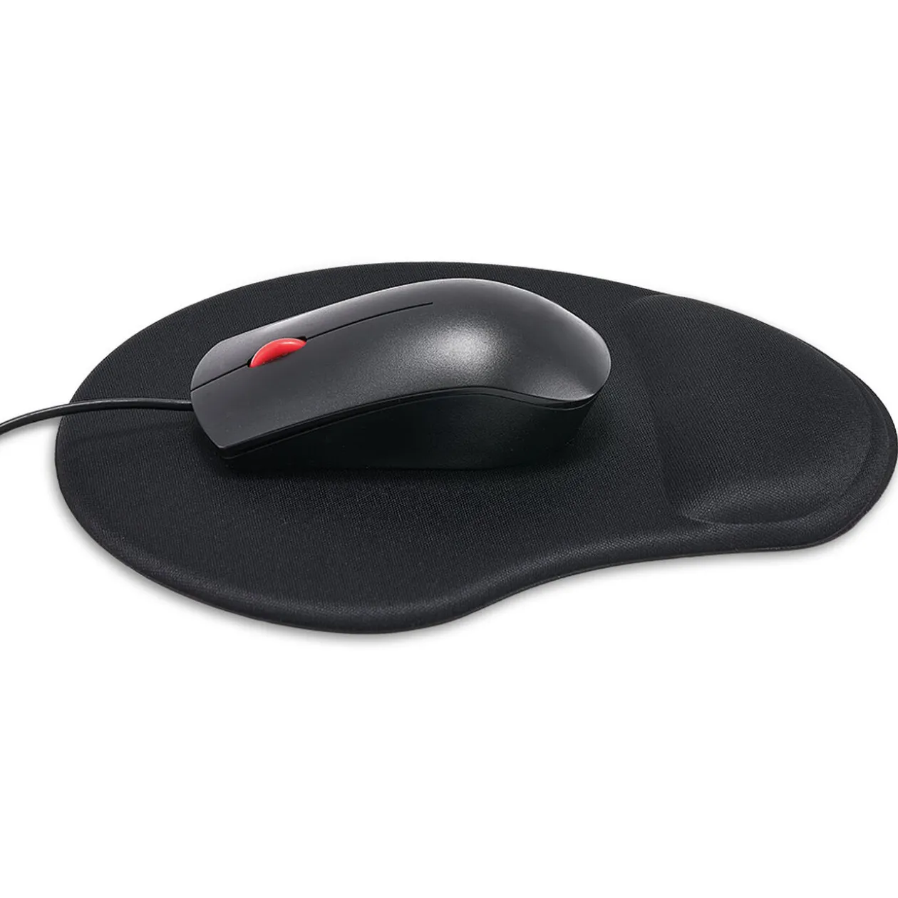 Tapis de souris repose poignet ergonomique noir