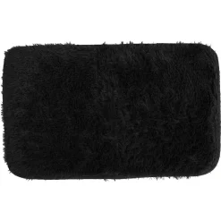 Tapis effet fourrure gris