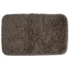 Tapis effet fourrure taupe