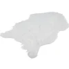 Tapis effet peau de bête blanc uni