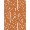 Tapis effet tissé design Feuilles
