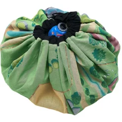 Tapis enfant 2 en 1 : tapis de jeu double face et sac de rangement