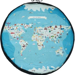 Tapis enfant 2 en 1 : tapis de jeu double face et sac de rangement