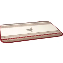 Tapis motif poule