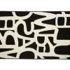 Tapis noir blanc design lettres