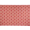 Tapis polycoton rouge blanc