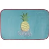 Tapis rectangulaire bleu Sweet summer motif ananas