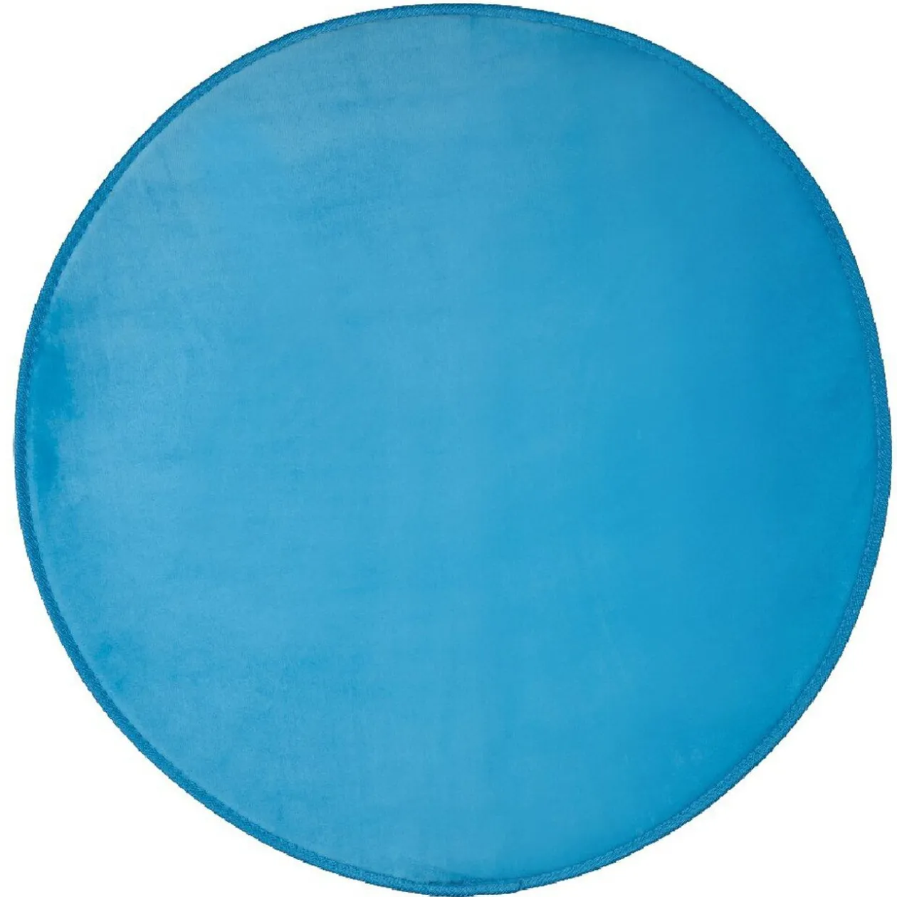 Tapis rond bleu turquoise