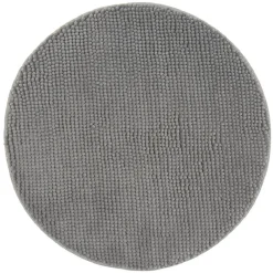 Tapis rond chenille microfibre