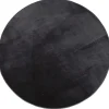 Tapis rond noir