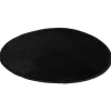 Tapis rond noir pailleté