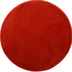 Tapis rond rouge
