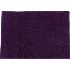 Tapis salle de bain chenille violet