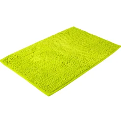 Tapis salle de bain chenille vert anis