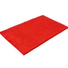 Tapis salle de bain chenille rouge