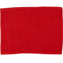 Tapis salle de bain rouge