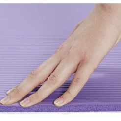 Tapis yoga épais 183x61x1cm caoutchouc violet
