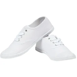 Tennis en toile coton blanc T42