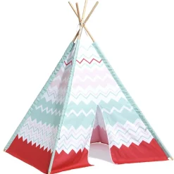 Tipi d’extérieur Adèle rose et bleu
