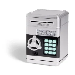 Tirelire coffre-fort 13,5x13,5xH19,5cm