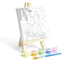 Toile à peindre avec accessoires inclus 15,5x10cm