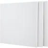 Toile à peindre carrée blanche x3